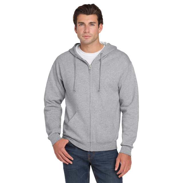 Jerzees Colours Heren nublend full zip hoodie UTFK2614_athleticheather large