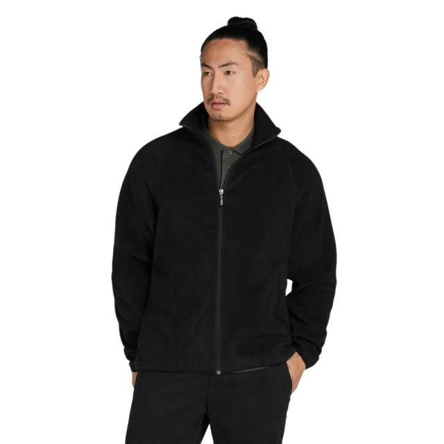 Signature Heren microfleece jas zonder rits UTFK2741_darkblack large