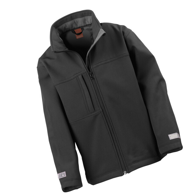 Result Kinder/kids klassiek soft shell jasje UTFK2599_black large