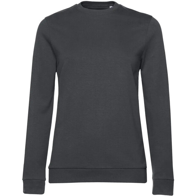 B and C Dames #set in french terry sweatshirt UTFK2604_asphalt large