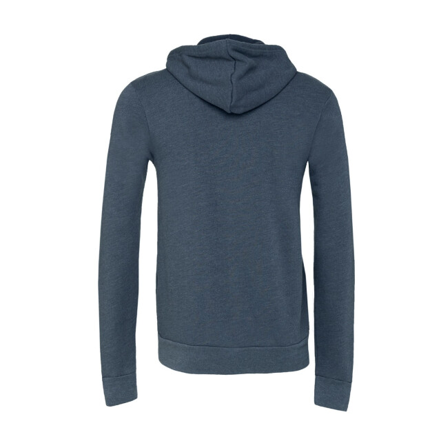 Bella + Canvas Unisex volwassen polycotton full zip hoodie UTFK2749_heathernavy large