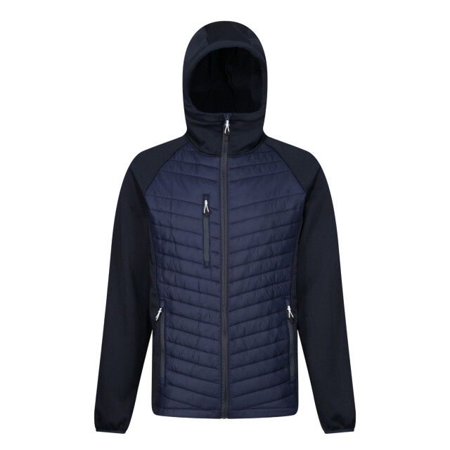 Regatta Heren navigate hybride hooded jacket UTFK2584_navysealgrey large