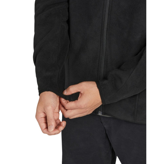 Signature Heren microfleece jas zonder rits UTFK2741_darkblack large