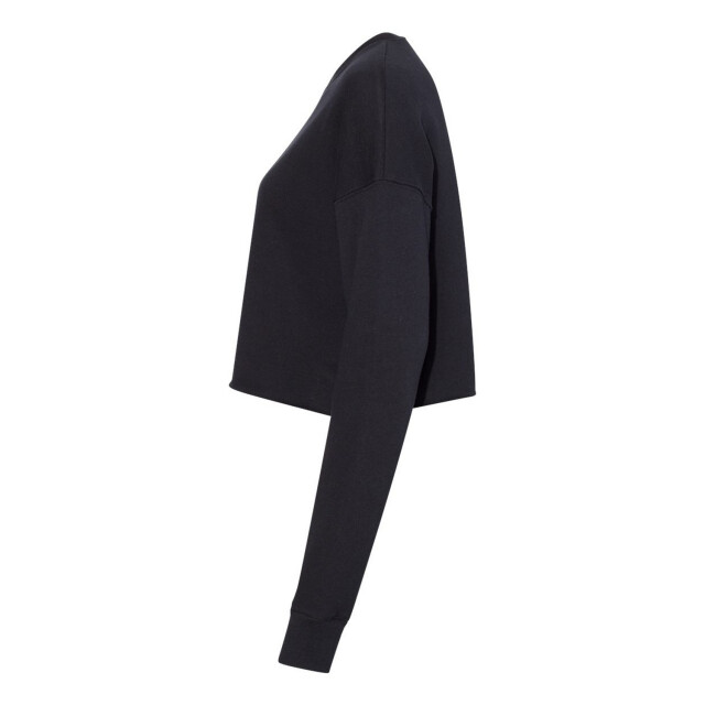Bella + Canvas Dames fleece crew hals gewaad top UTFK2582_black large