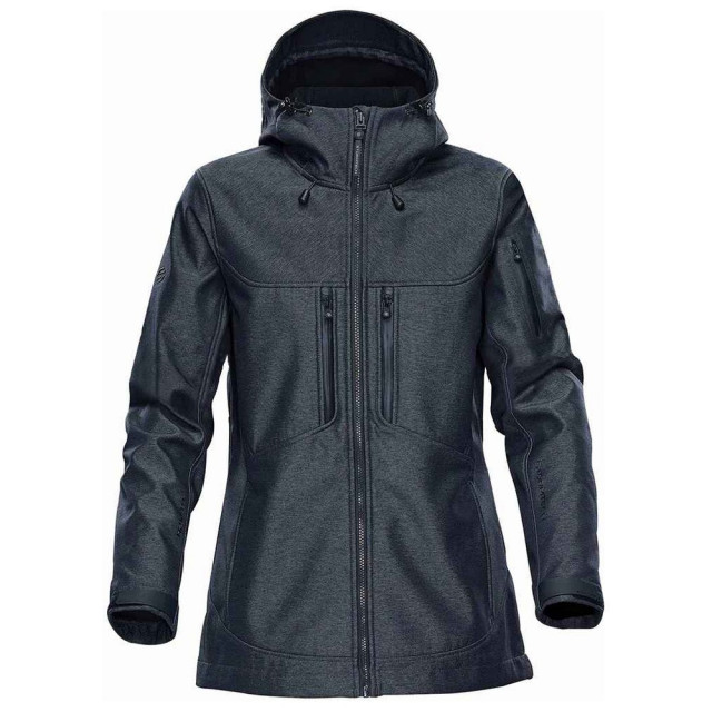 Stormtech Dames epsilon 2 twill soft shell jas UTFK2694_charcoal large