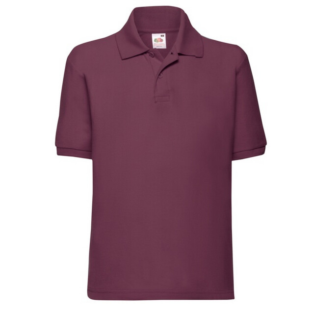 Fruit of the Loom Kinder/kinder 65/35 poloshirt UTFK2570_burgundy large
