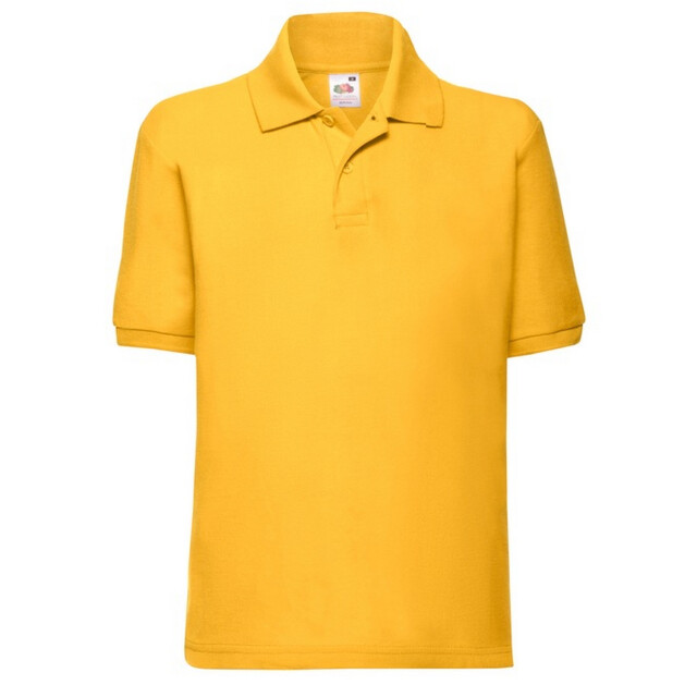 Fruit of the Loom Kinder/kinder 65/35 poloshirt UTFK2570_sunflower large