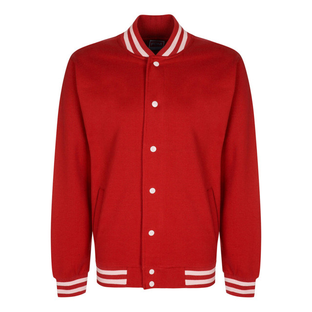 FDM Heren campus varsity-jas UTFK2691_fireredwhite large