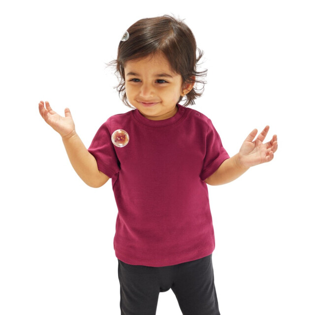 Babybugz Effen baby t-shirt UTFK2565_burgundy large