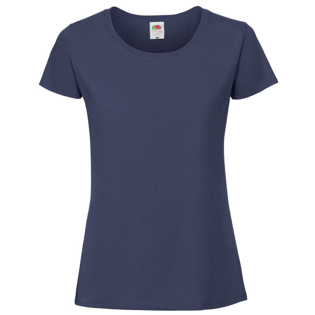 Fruit of the Loom Dames iconic 195 premium ringspun katoenen t-shirt UTFK2664_deepnavy large