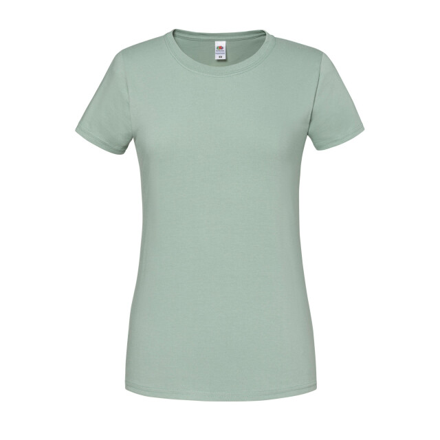 Fruit of the Loom Dames iconic 195 premium ringspun katoenen t-shirt UTFK2664_sage large