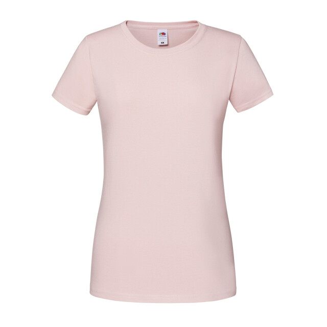 Fruit of the Loom Dames iconic 195 premium ringspun katoenen t-shirt UTFK2664_powderrose large