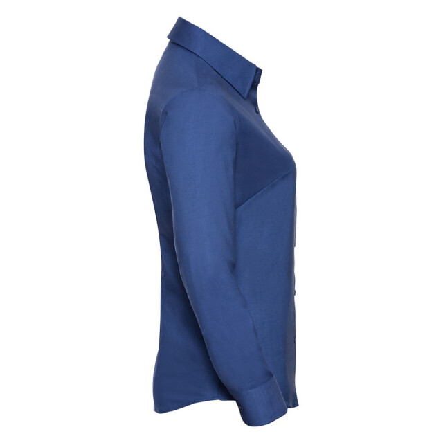 Russell Athletic Dames klassiek oxford overhemd met lange mouwen UTFK2668_brightroyal large