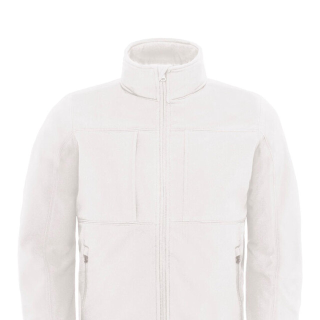 B and C Heren soft shell jas met capuchon UTFK2539_white large