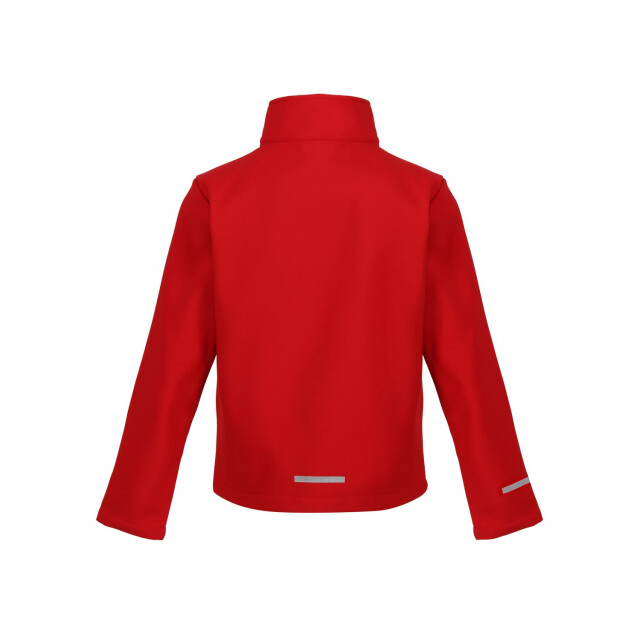 Regatta Kinder/kids ablaze 2 layer soft shell jas UTFK2541_classicredblack large