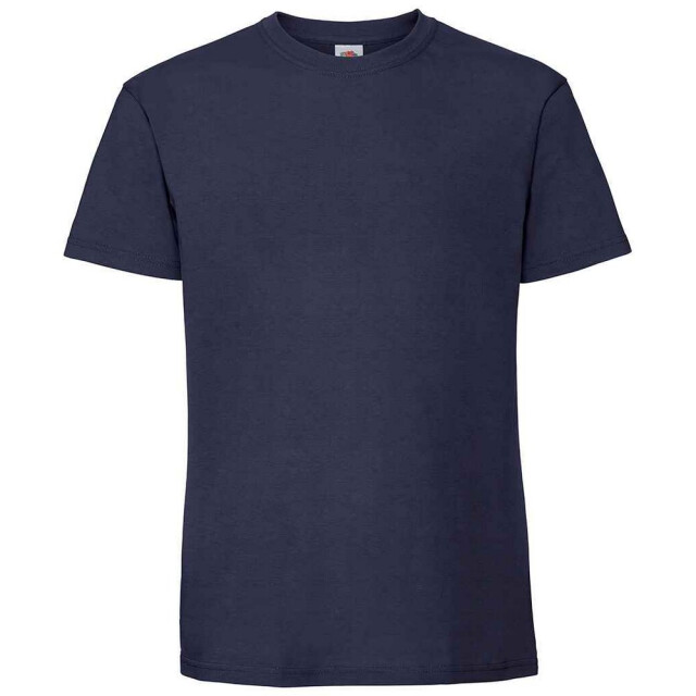 Fruit of the Loom Heren iconic 195 premium ringspun katoen t-shirt UTFK2657_navy large