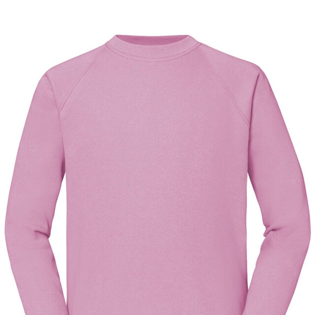 Fruit of the Loom Heren klassiek raglan sweatshirt UTFK2535_lightpink large