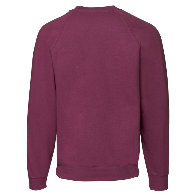 Fruit of the Loom Heren klassiek raglan sweatshirt UTFK2535_burgundy large