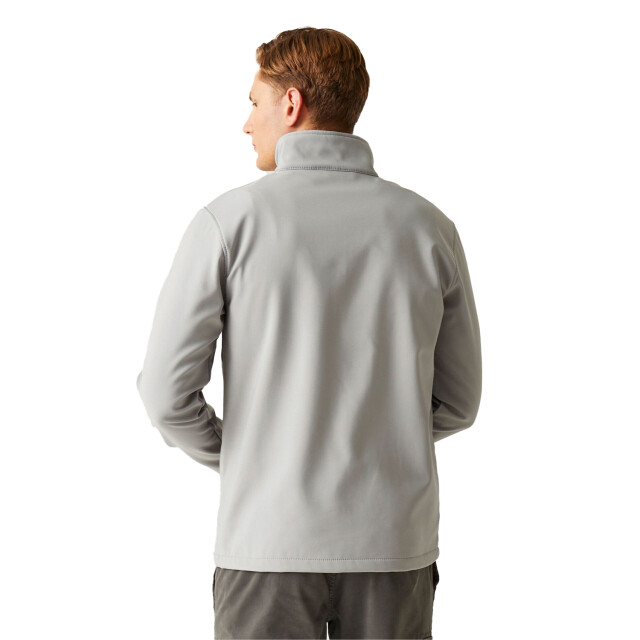 Regatta Heren ascender dubbellaags soft shell jack UTFK2537_mineralgreyblack large