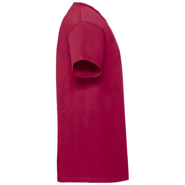 Fruit of the Loom Heren iconic 195 premium ringspun katoen t-shirt UTFK2657_cranberry large