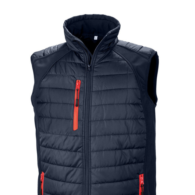 Result Gewatteerd heren compass softshell gilet UTFK2533_navyred large