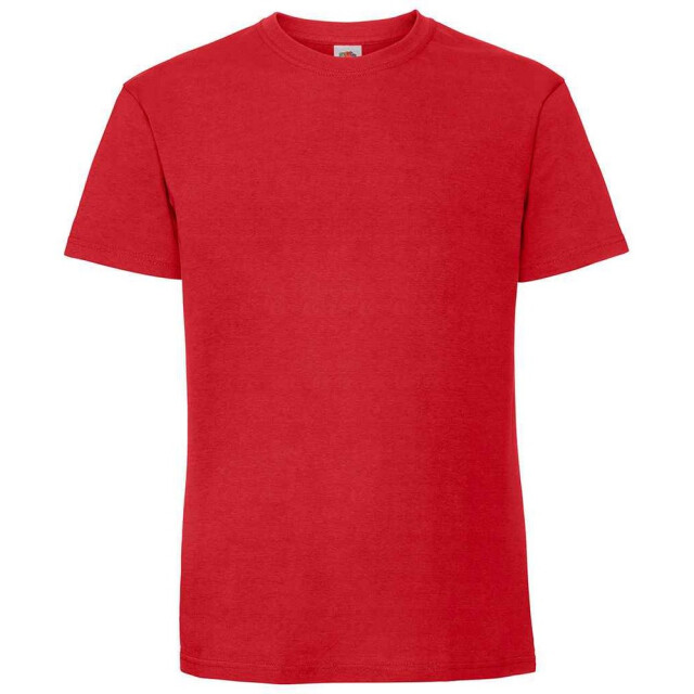 Fruit of the Loom Heren iconic 195 premium ringspun katoen t-shirt UTFK2657_red large