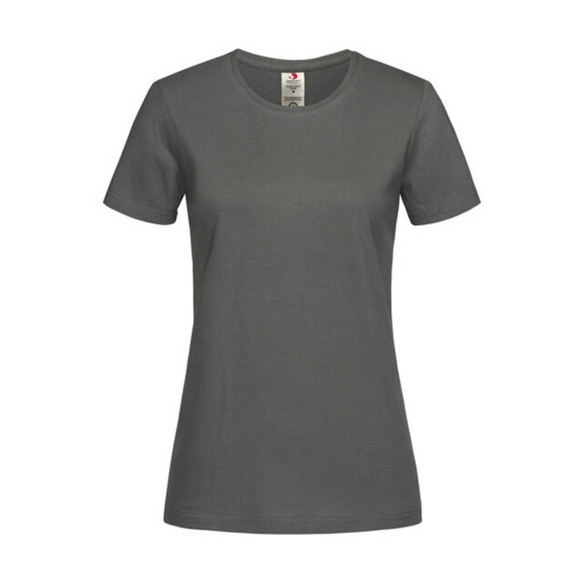 Stedman Stars Dames klassiek organic fitted t-shirt UTFK2630_realgrey large