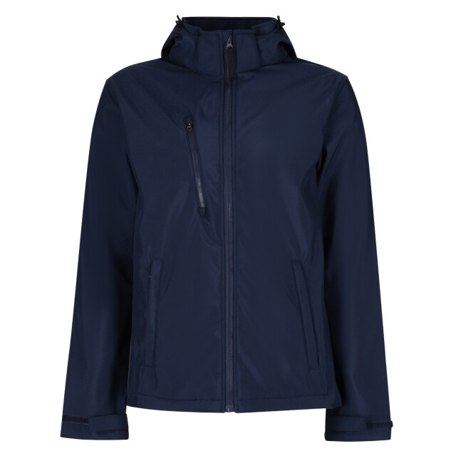Regatta Heren venturer 3 layer hooded soft shell jacket UTFK2621_navy large