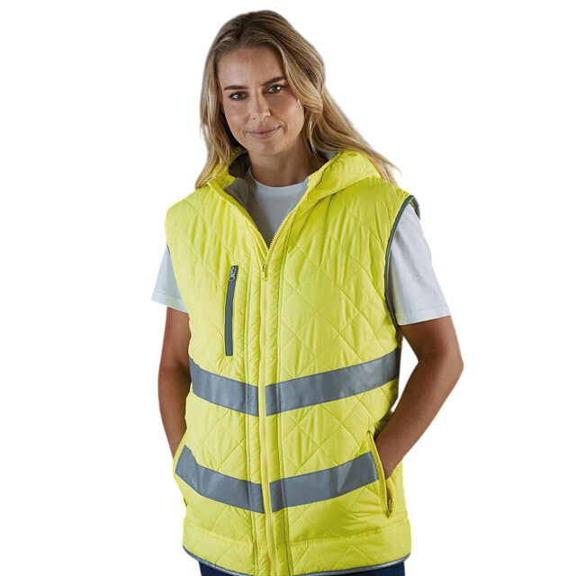 Yoko Heren kensington gilet met capuchon UTFK2623_fluorescentyellow large