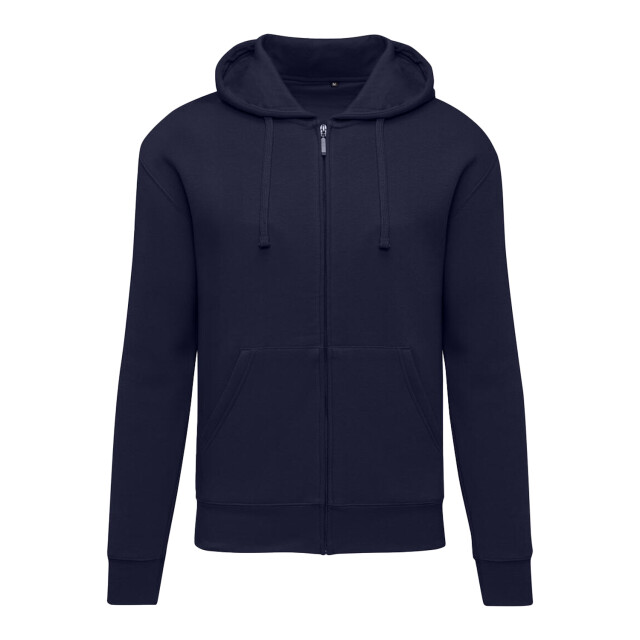 SG Heren met effen oxford hoodie met volledige rits UTFK2620_navy large