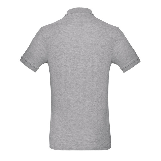 B and C Heren inspire organic poloshirt UTFK2502_heathergrey large