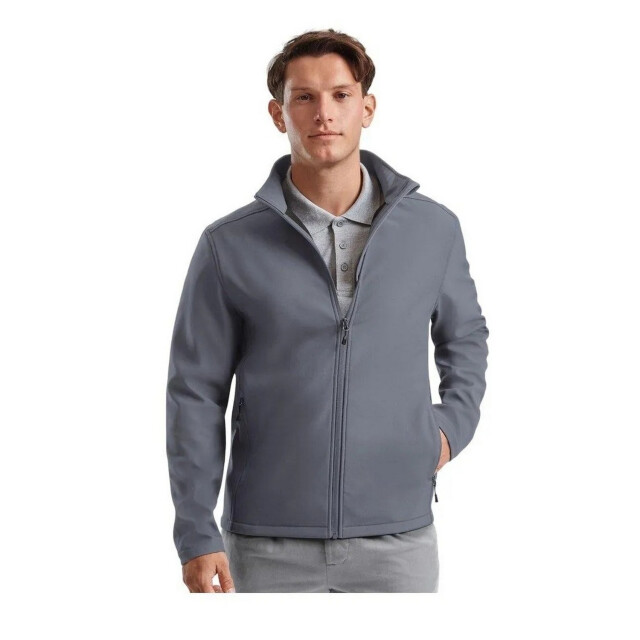 Russell Athletic Heren essential soft shell jas UTFK2632_irongrey large
