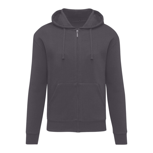 SG Heren met effen oxford hoodie met volledige rits UTFK2620_grey large