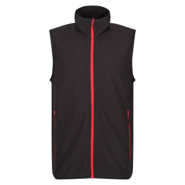 Regatta Heren navigate fleece gilet UTFK2615_blackclassicred large