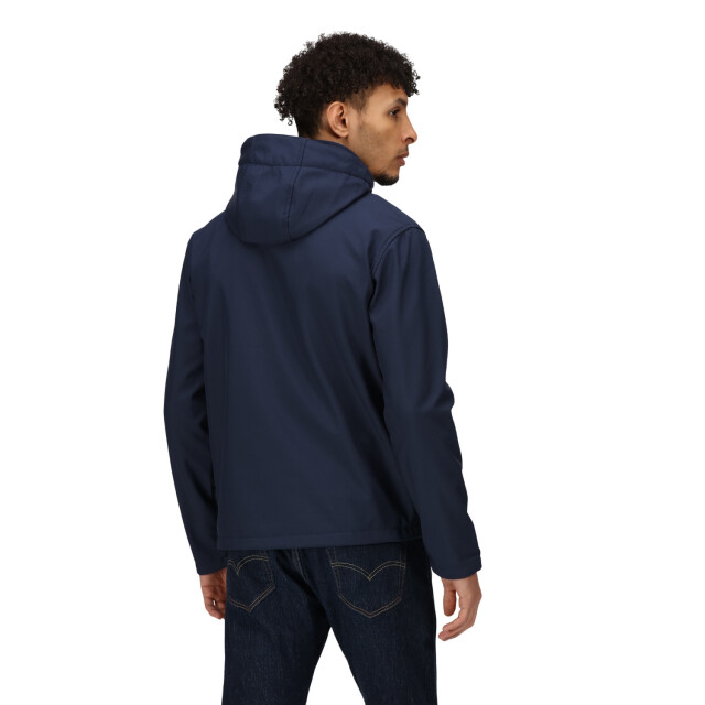 Regatta Heren venturer 3 layer hooded soft shell jacket UTFK2621_navy large