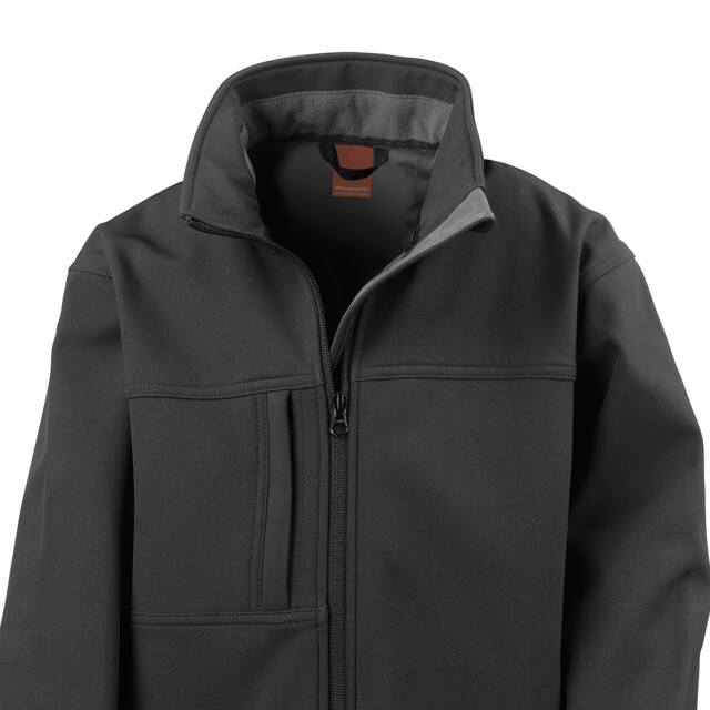 Result Kinder/kids klassiek soft shell jasje UTFK2599_black large