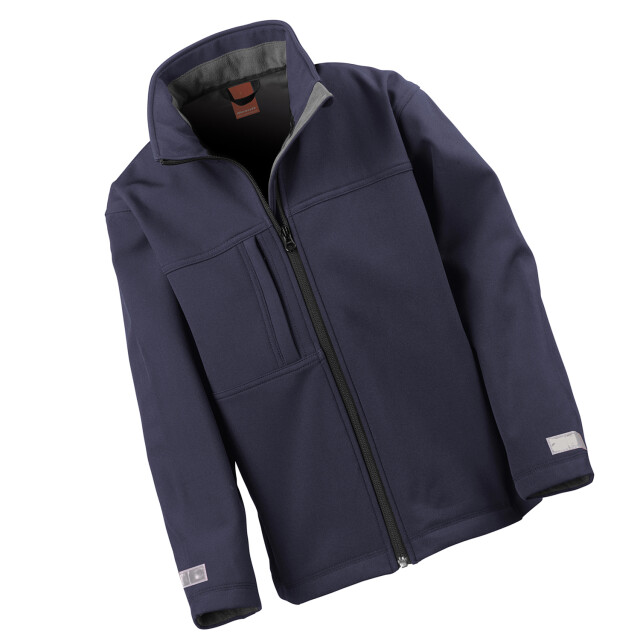 Result Kinder/kids klassiek soft shell jasje UTFK2599_navy large