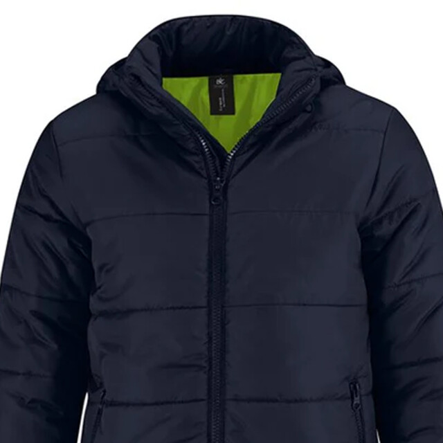 B and C Heren superhood jas UTFK2607_navyneongreen large