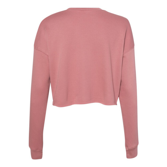Bella + Canvas Dames fleece crew hals gewaad top UTFK2582_mauve large
