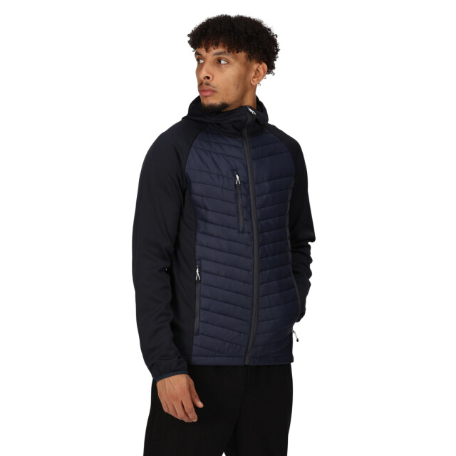 Regatta Heren navigate hybride hooded jacket UTFK2584_navysealgrey large