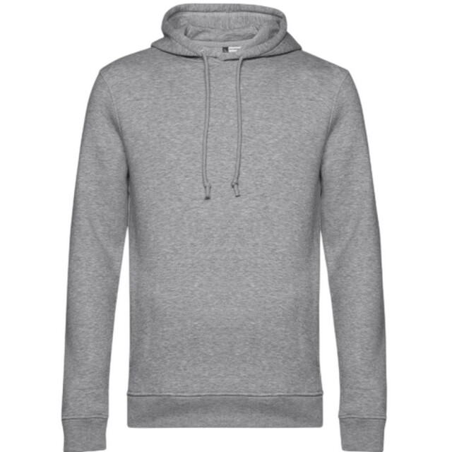 B and C Heren inspire heather organic full zip hoodie UTFK2588_heathergrey large