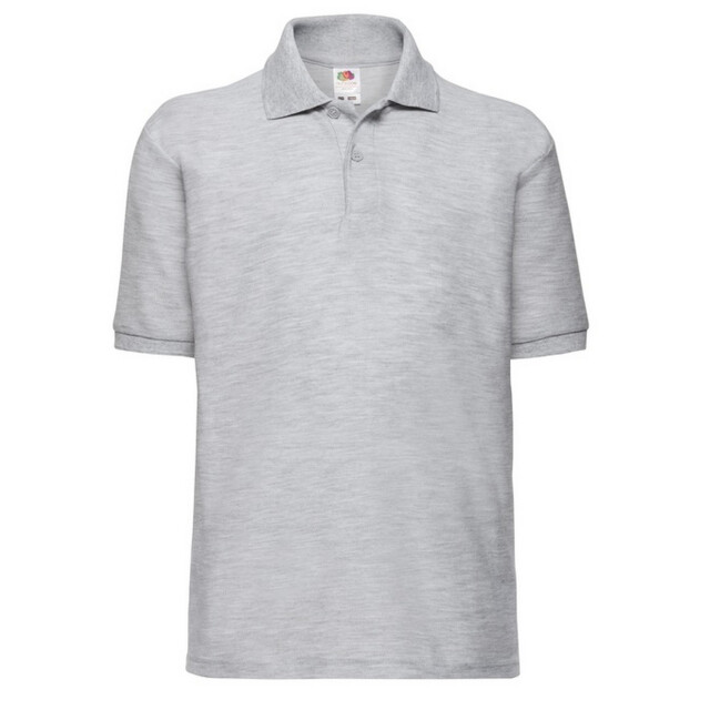 Fruit of the Loom Kinder/kinder 65/35 poloshirt UTFK2570_heathergrey large
