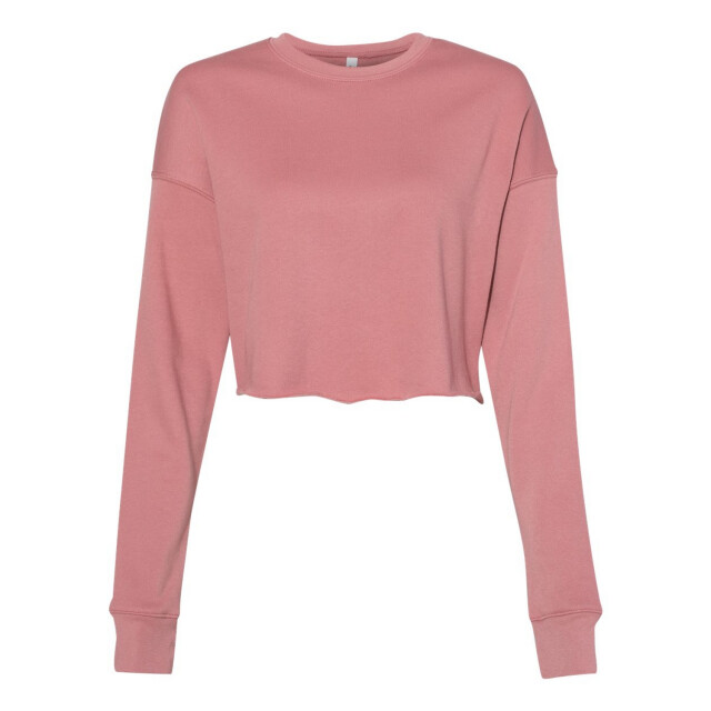 Bella + Canvas Dames fleece crew hals gewaad top UTFK2582_mauve large