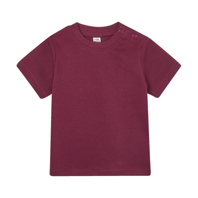 Babybugz Effen baby t-shirt UTFK2565_burgundy large