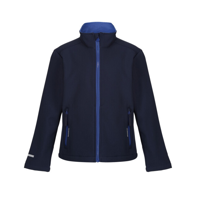 Regatta Kinder/kids a 2 layer soft shell jas UTFK2541_navynewroyal large