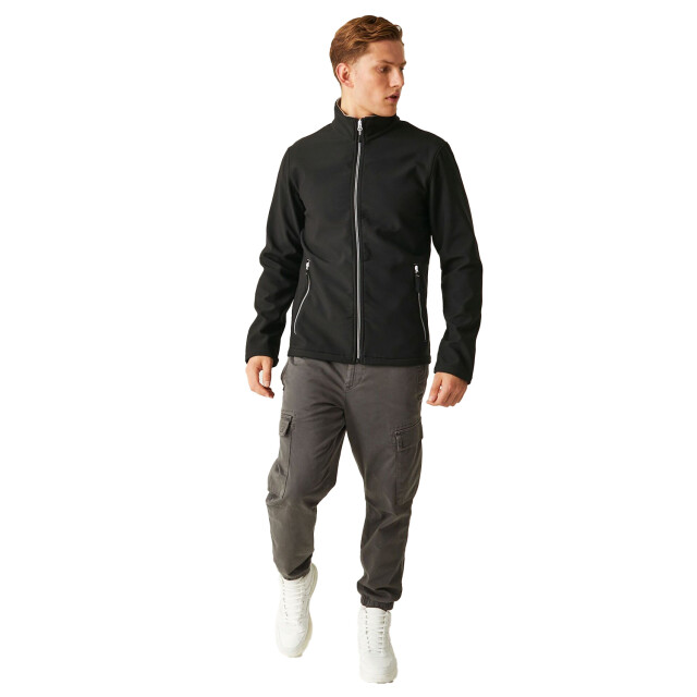 Regatta Heren ascender dubbellaags soft shell jack UTFK2537_blackmineralgrey large