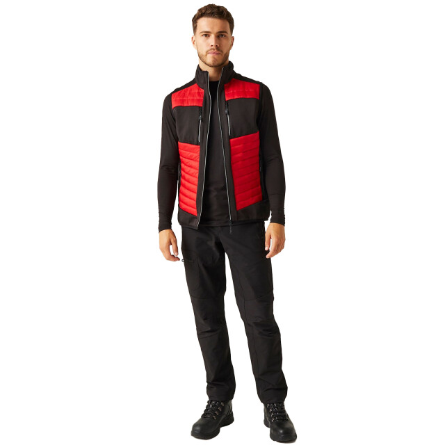 Regatta Heren e-volve hybride thermo gilet UTFK2561_classicredblack large