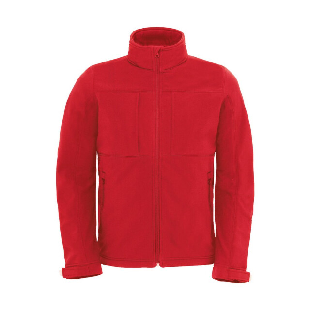 B and C Heren soft shell jas met capuchon UTFK2539_red large