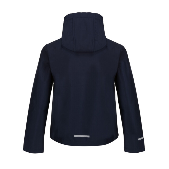Regatta Kinder/kids a 3 layer hooded soft shell jacket UTFK2529_navyroyalblue large