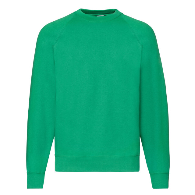Fruit of the Loom Heren klassiek raglan sweatshirt UTFK2535_kellygreen large
